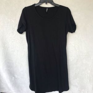 Casual Black t-shirt dress